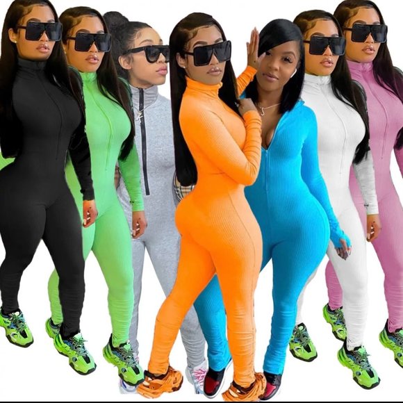 STRETCHY JUMPSUIT - Picture 1 of 4